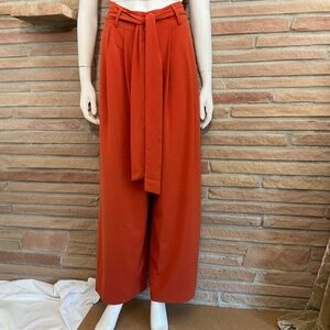 Wide Leg Terracotta Palazzo Pants